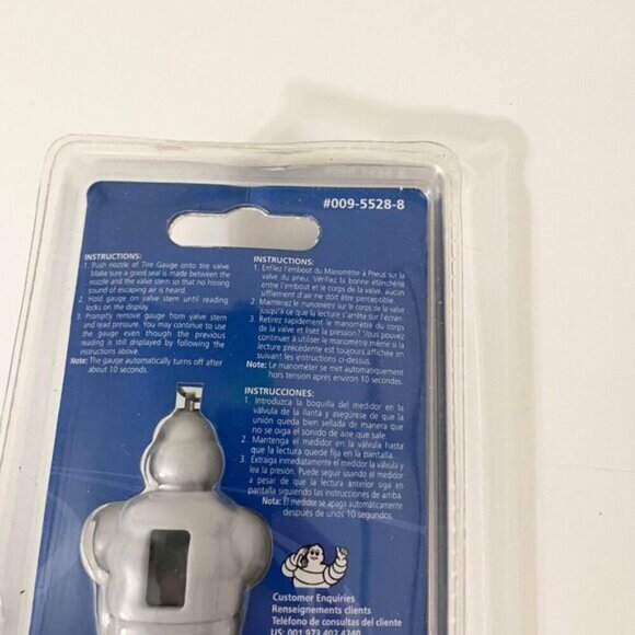 Michelin Pocket Keyring Digital Tire Pressure Gauge 3 Inch Tall - Picture 6 of 15